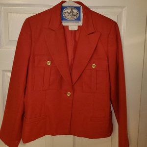 Vintage Herve Bernard Orange Suit Jacket